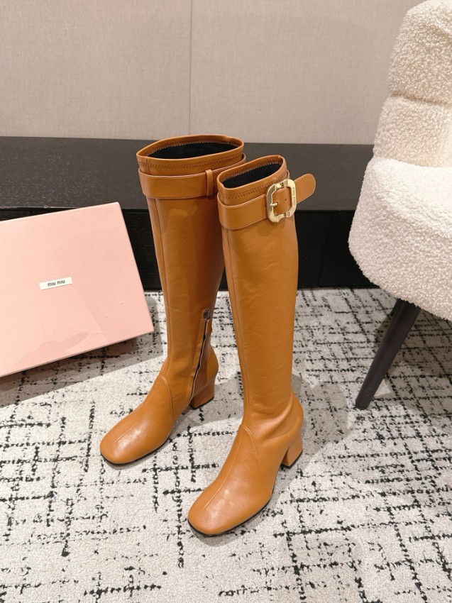 ミュウミュウ ロングブーツ 2025新作 格安 高再現度 本革使用 高級感仕上げ 丁寧な縫製 本格派モデル 安心サイト_7