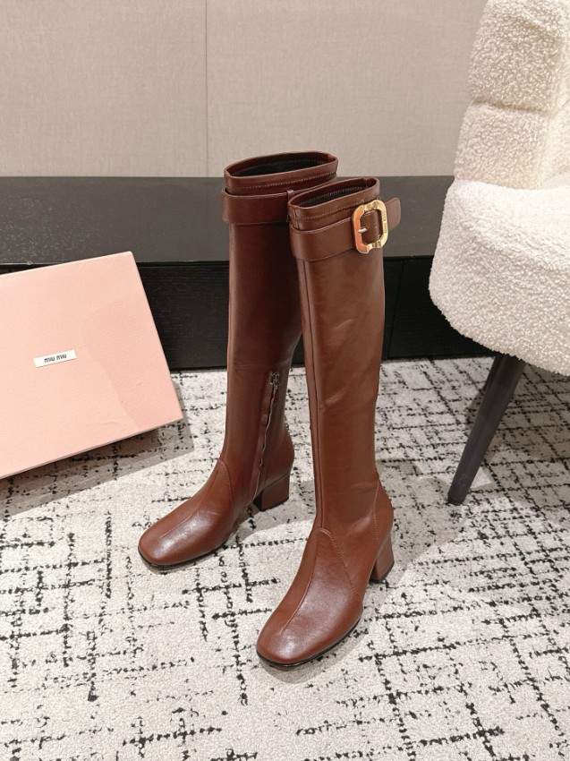 ミュウミュウ ロングブーツ 2025新作 スーパーコピー 優良サイト 高再現度 本革使用 高級感漂う 丁寧な縫製 発送保証_8