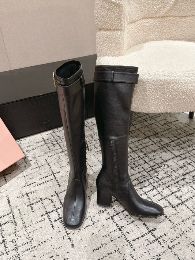 ミュウミュウ ロングブーツ 2025新作 ブランド コピー 安全通販 本革使用 高再現度 高級感仕上げ 本格派モデル 発送保証_2