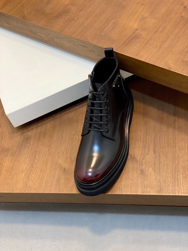 プラダ スーパーコピー ブーツ 2025新作 高再現度 光沢レザー仕様 発送保証付き 安心サイト 高級感仕上げ_6