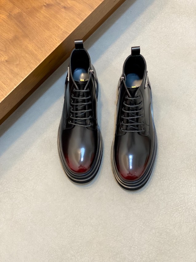 プラダ スーパーコピー ブーツ 2025新作 高再現度 光沢レザー仕様 発送保証付き 安心サイト 高級感仕上げ_4