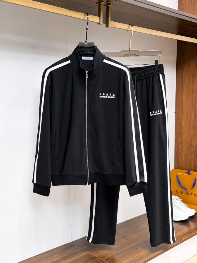 プラダ ジャージ セットアップ 2025新作 ブランド コピー 男女兼用 通気 快適な着心地 高再現度 丁寧な縫製 高級感仕上げ 即納対応_3