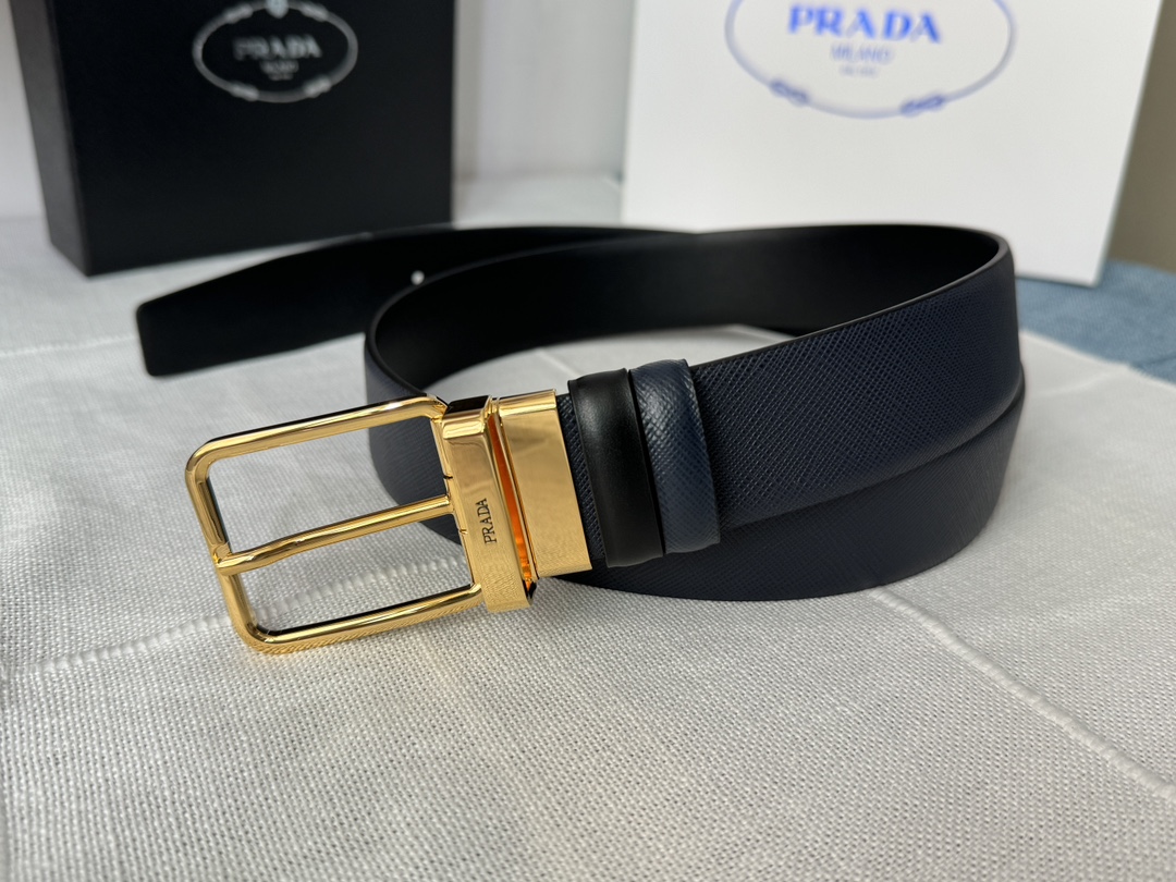 プラダ ベルト メンズ 2025新作 偽物 高再現度 本革使用 精密ディテール 高級感仕上げ 丁寧な縫製 エレガントデザイン 安心サイト_5