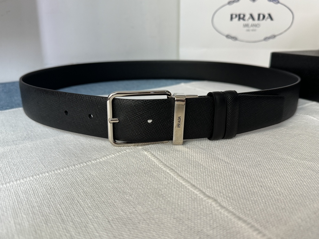 プラダ ベルト メンズ 2025新作 コピー 高再現度 本革使用 精密ディテール 高級感仕上げ 丁寧な縫製 上質感 安心サイト 即納対応_3