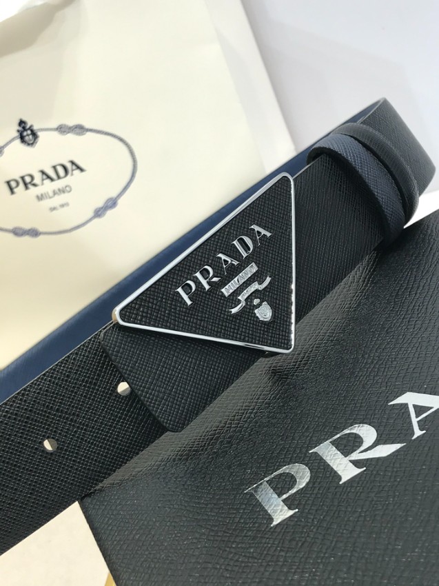 プラダ ベルト メンズ 2025新作 スーパーコピー 優良サイト 高再現度 本革使用 トライアングルロゴ 高級感仕上げ 精密ディテール 即納対応_7