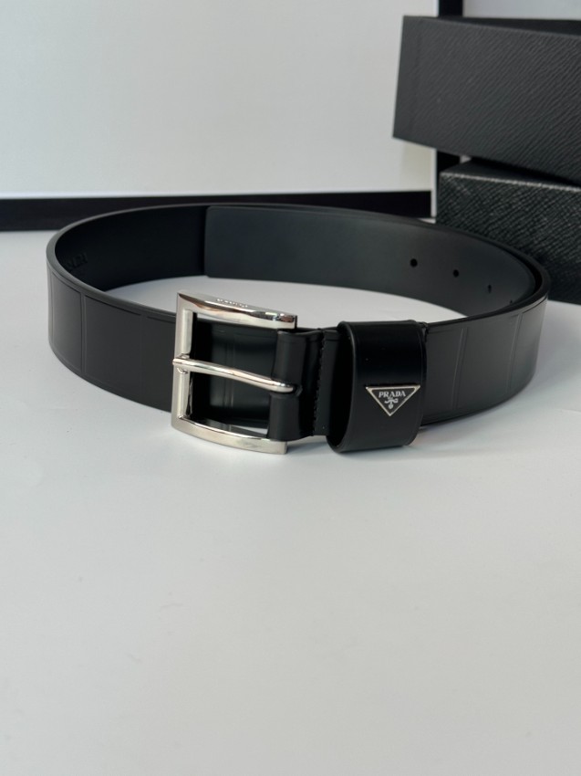 プラダ ベルト メンズ 2025新作 激安屋口コミ 高再現度 ラバー素材 トライアングルロゴ 精密ディテール 高級感仕上げ 上質感 即納対応_7