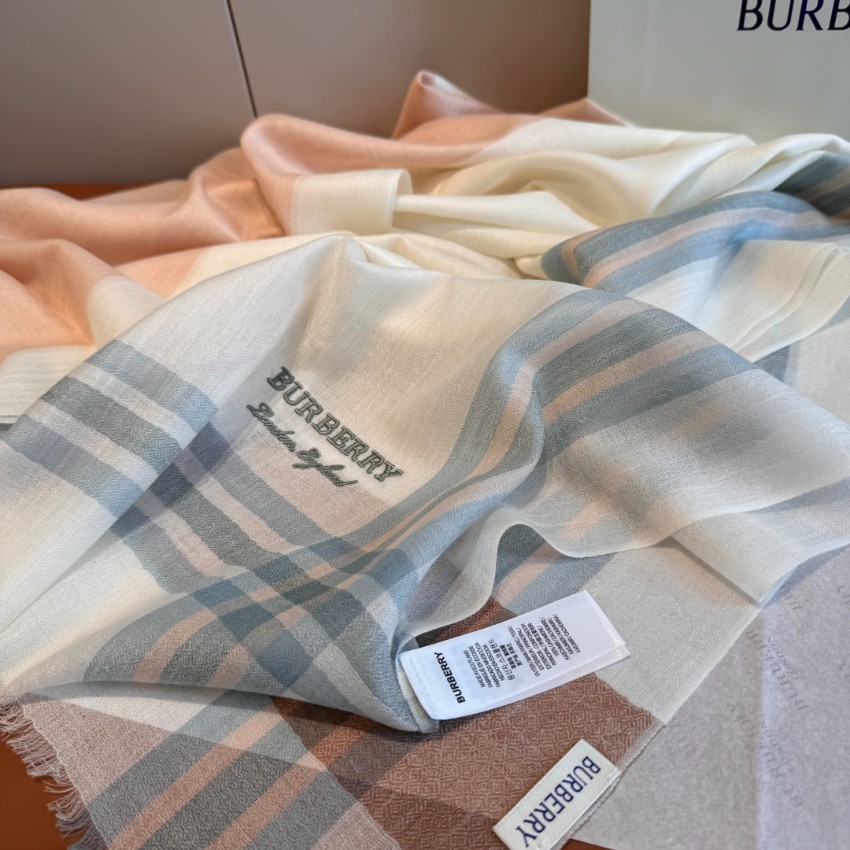 バーバリー スカーフ レディース メンズ スーパーコピー 優良サイト ロゴ刺繍 ストール ベージュ系 2025新作_7