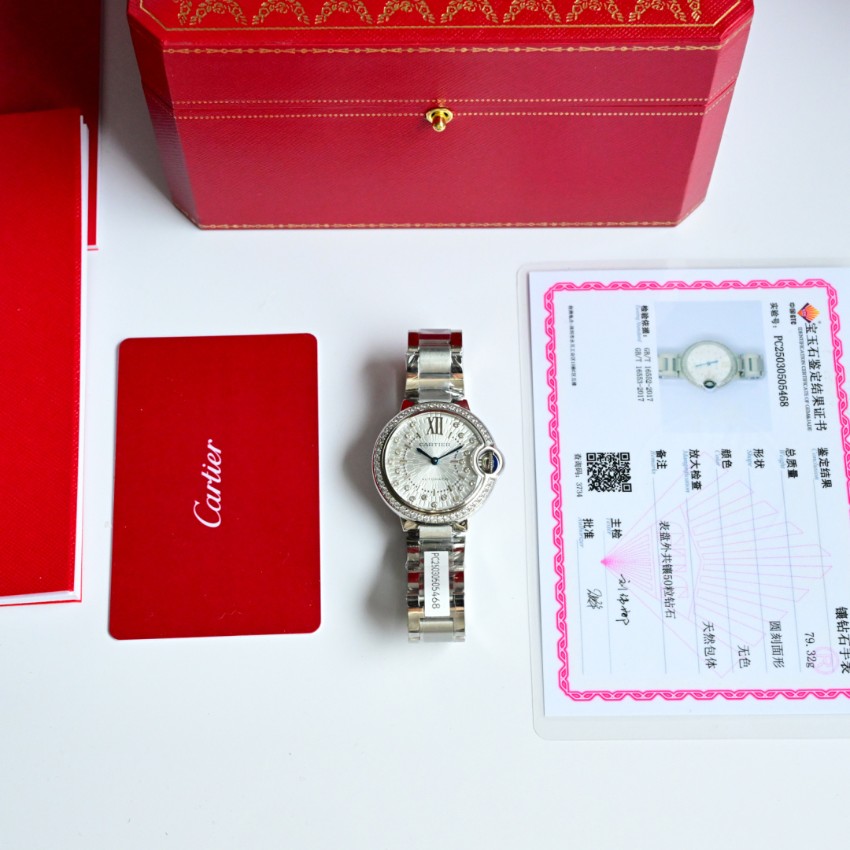 カルティエ Ballon Bleu ダイヤ レディース 自動巻き 高級感仕上げ スーパーコピー 高再現度 腕時計 安心サイト_5