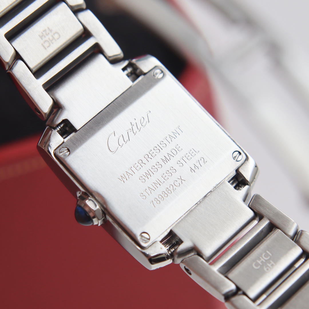 カルティエ Tank Française ダイヤベゼル ステンレス 高級感仕上げ スーパーコピー 高再現度 レディース腕時計 安心サイト_5