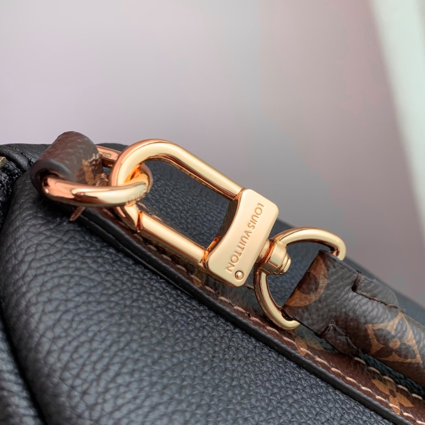 ルイヴィトン 高品質バッグ ブラック×モノグラム 2025年新作 上質レザー使用 エレガントな2WAYモデル_8