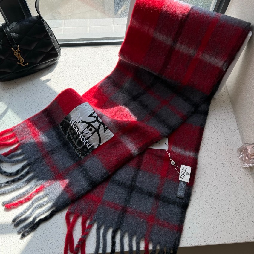 ヴィヴィアンウエストウッド スカーフ 格安 2025新作 高評価 柔らか素材 上質感漂う レビュー高リピ率 安心サイト 男女兼用_2