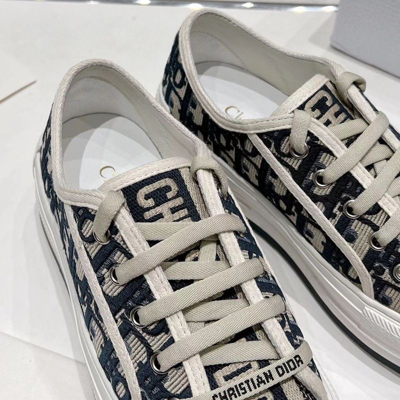 ディオール スニーカー 2025新作 ブランド コピー 高再現度モデル オブリークキャンバス ブラック 上質素材 快適な履き心地 発送保証付き_6