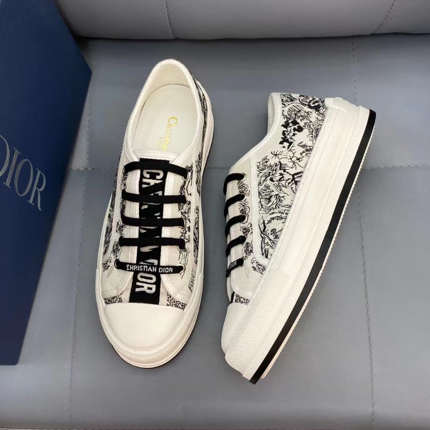 ディオール スニーカー 2025新作 激安 高品質 トワルドジュイキャンバス ローカットモデル 高再現度デザイン 安心発送保証付き_4