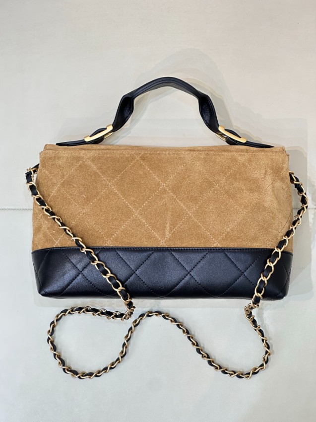 シャネル バッグ 激安 2025新作 キャメル×ブラック 高再現度 高級感仕上げ チェーンショルダー 安心の日本倉庫_6