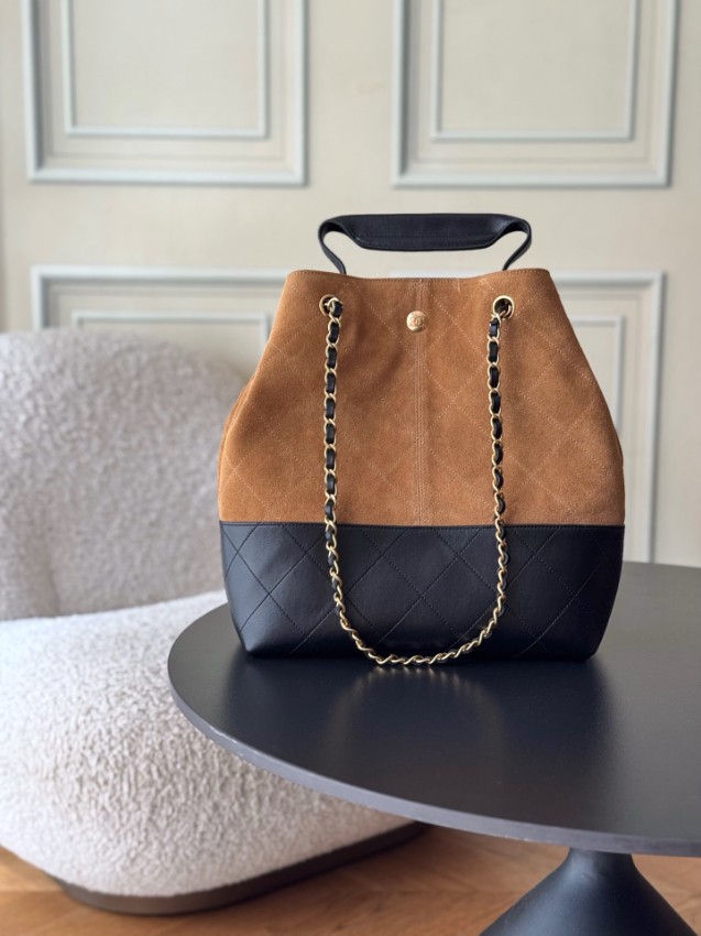 シャネル バッグ 格安 2025新作 キャメル×ブラック 高再現度 高級感漂う チェーンショルダー 口コミ多数 安心サイト_3
