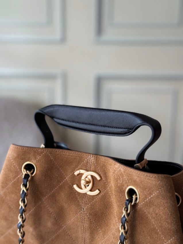 シャネル バッグ 格安 2025新作 キャメル×ブラック 高再現度 高級感漂う チェーンショルダー 口コミ多数 安心サイト_5