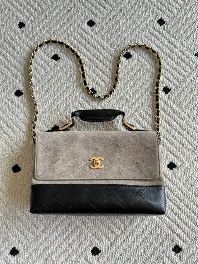 シャネル バッグ 優良サイト 2025新作 グレー×ブラック 高再現度 上質感 高級感仕上げ チェーンショルダー 安心取引_1