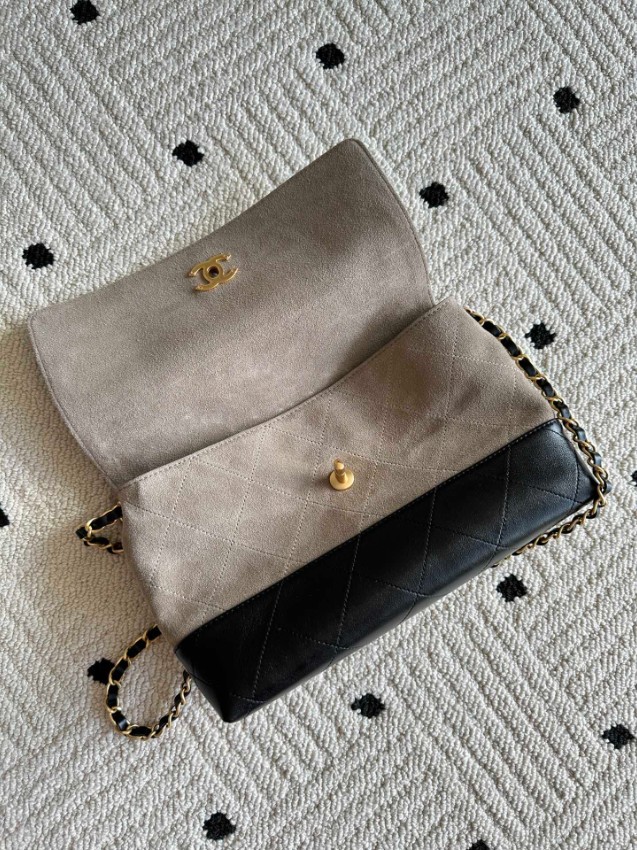 シャネル バッグ 優良サイト 2025新作 グレー×ブラック 高再現度 上質感 高級感仕上げ チェーンショルダー 安心取引_4