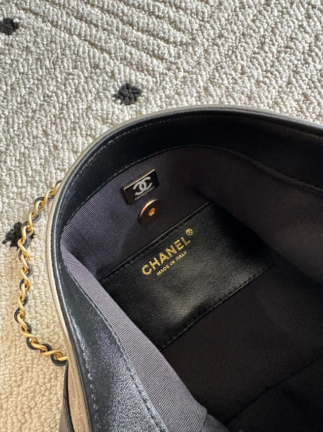 シャネル バッグ 優良サイト 2025新作 グレー×ブラック 高再現度 上質感 高級感仕上げ チェーンショルダー 安心取引_8