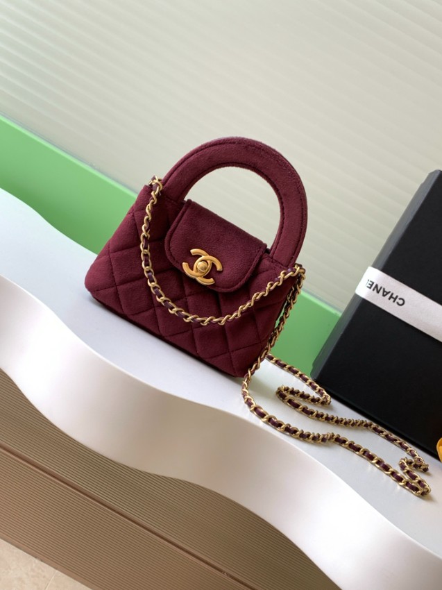 シャネル バッグ 激安 2025新作 ボルドー 高再現度 上質感漂う ミニチェーンバッグ 高級感仕上げ 安心サイト_1