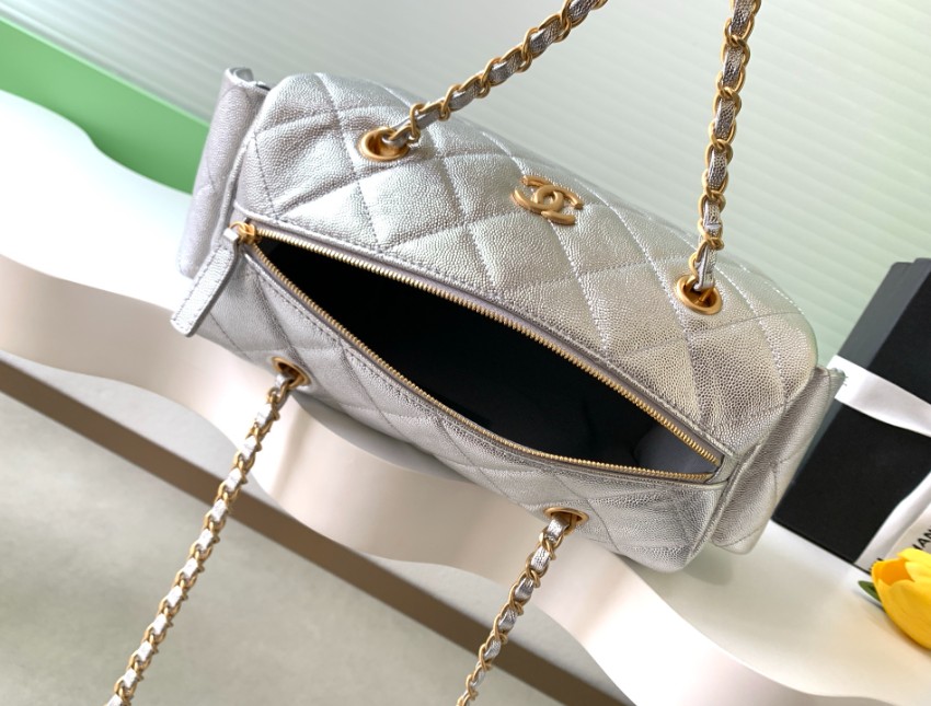 シャネル シルバーショルダーバッグ 2025新作 格安 高級感仕上げ 丁寧な縫製 上質素材使用 リピーター多数 安心の日本倉庫 発送保証付き_6