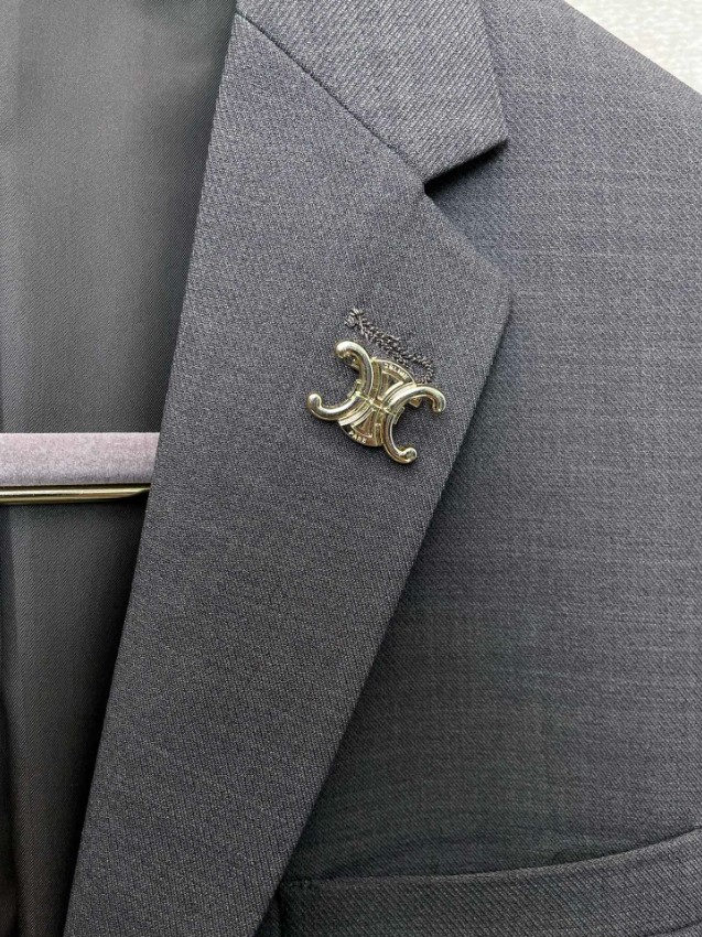 セリーヌ スーツ ブランド コピー 安全通販 グレー セットアップ 2025新作 高再現度 職人技術再現 高級感仕上げ_6