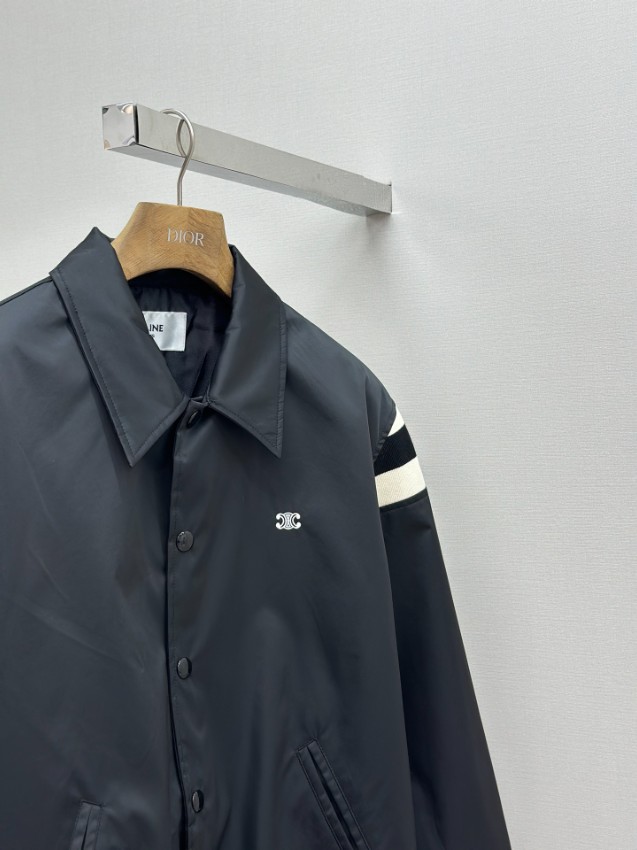 セリーヌ ジャケット 偽物 バレない再現度 トリオンフロゴ ナイロンブルゾン 2025新作 ブランド コピー 高品質仕様_6