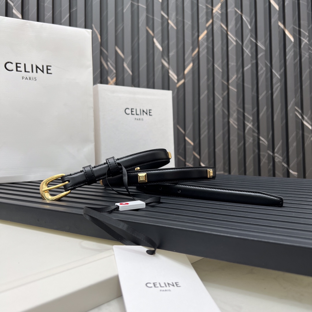 セリーヌ ベルト 格安 2025新作 高再現度 本革使用 ゴールド金具 丁寧な縫製 高級感仕上げ 安心サイト_3