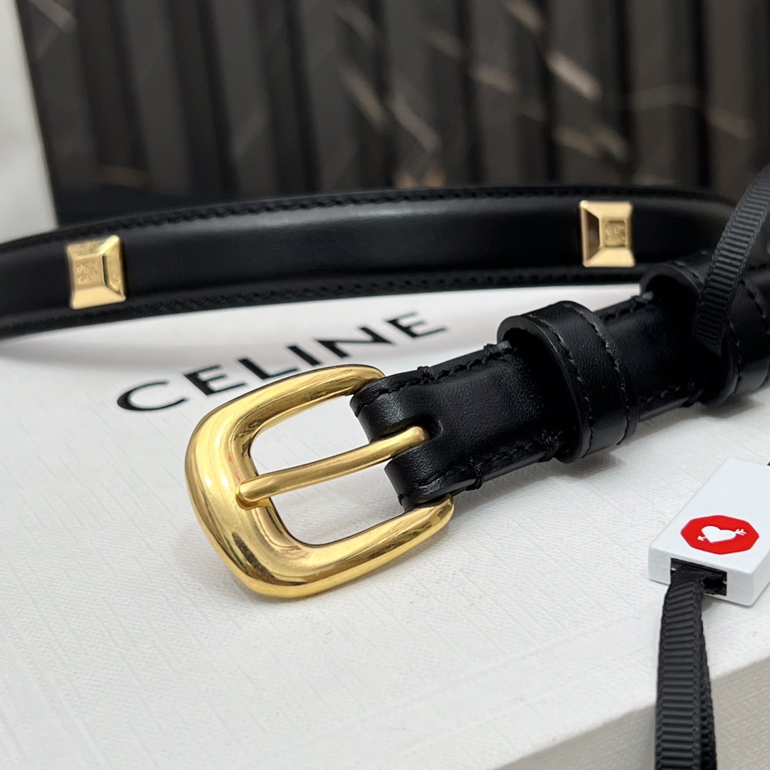 セリーヌ ベルト 格安 2025新作 高再現度 本革使用 ゴールド金具 丁寧な縫製 高級感仕上げ 安心サイト_4