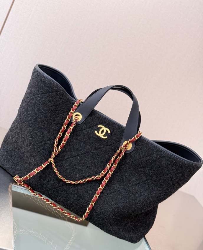 シャネル バッグ スーパーコピー 優良サイト 2025新作 高再現度 ツイード素材 トートバッグ 高級感仕上げ 本格派モデル_4