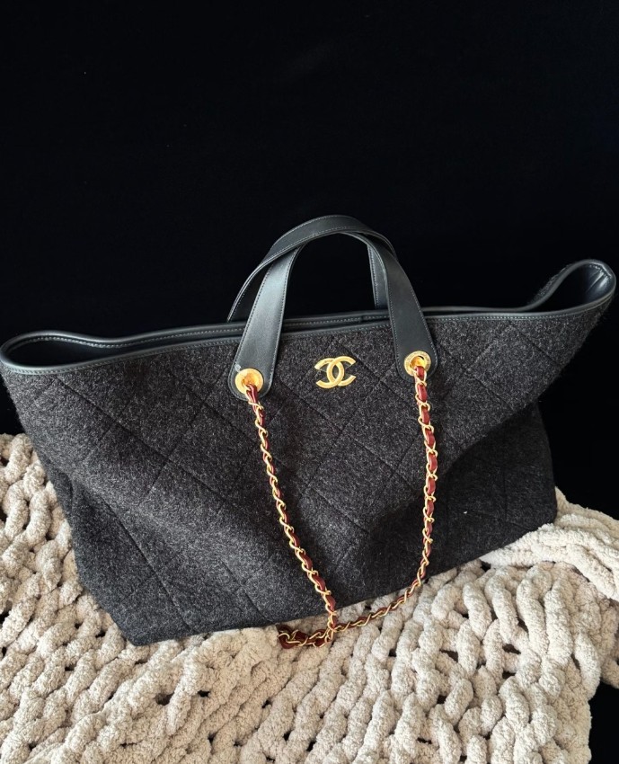 シャネル バッグ スーパーコピー 優良サイト 2025新作 高再現度 ツイード素材 トートバッグ 高級感仕上げ 本格派モデル_5