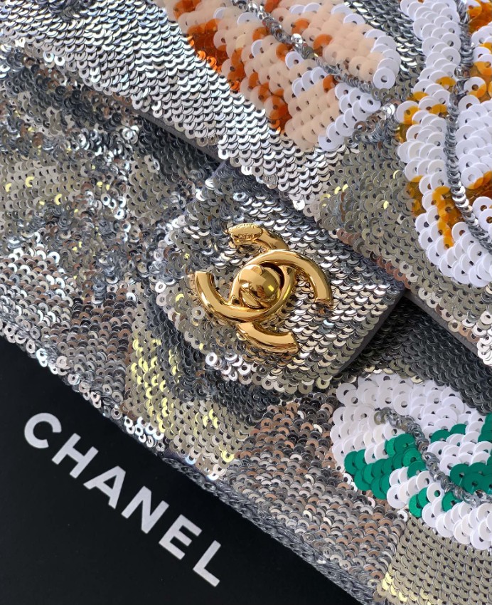 シャネル スパンコール チェーンバッグ 2025新作 n級 高級感仕上げ 職人技術再現 精密ディテール 安心の日本倉庫_5