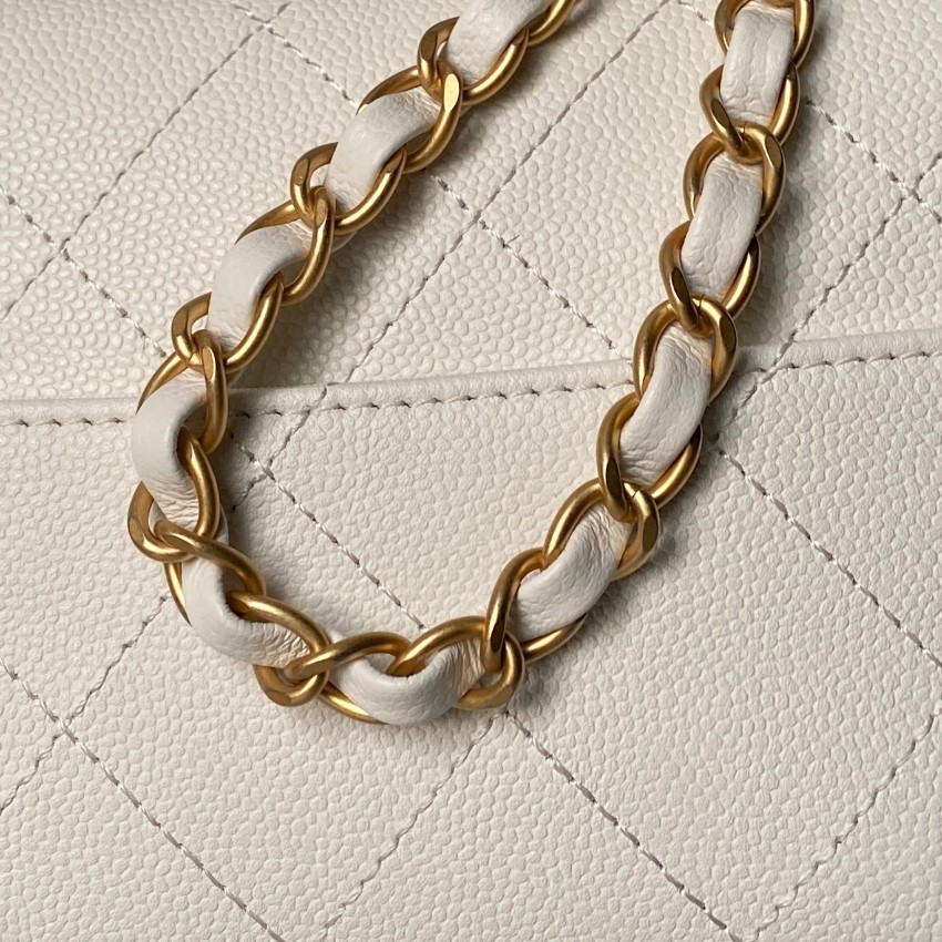 シャネル ホワイト ミニフラップバッグ 2025新作 偽物 バレない再現度 高級感仕上げ 精密ディテール 丁寧な縫製 安心サイト_7