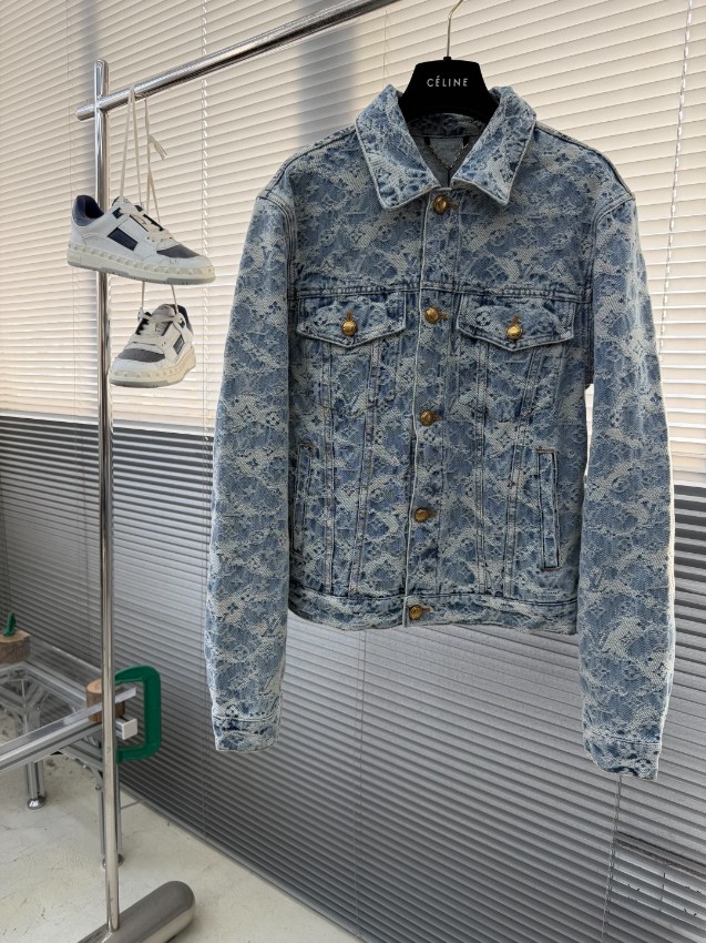 ルイ・ヴィトン モノグラム デニムジャケット 2025新作 格安 男女兼用 快適な着心地 高級感仕上げ シンプルデザイン 安心サイト_1