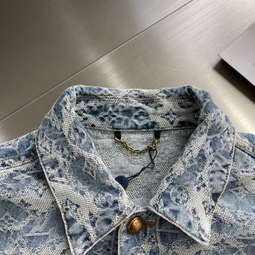 ルイ・ヴィトン モノグラム デニムジャケット 2025新作 格安 男女兼用 快適な着心地 高級感仕上げ シンプルデザイン 安心サイト_3