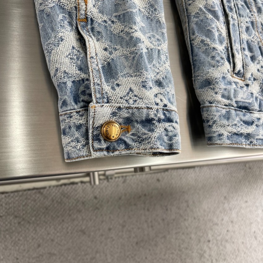 ルイ・ヴィトン モノグラム デニムジャケット 2025新作 格安 男女兼用 快適な着心地 高級感仕上げ シンプルデザイン 安心サイト_5