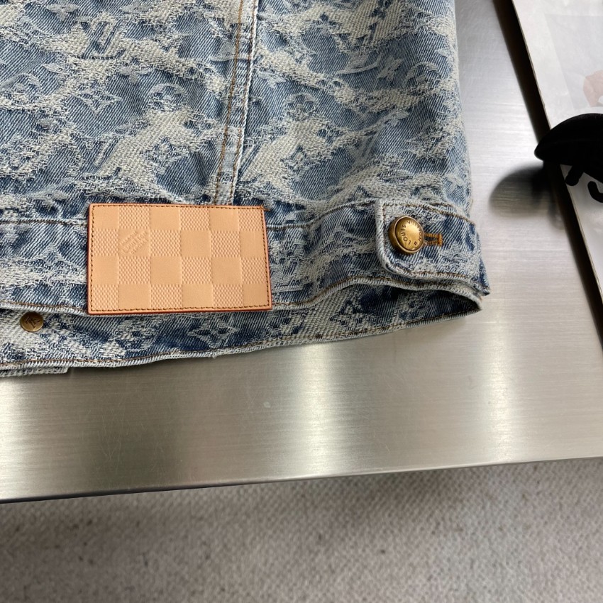 ルイ・ヴィトン モノグラム デニムジャケット 2025新作 格安 男女兼用 快適な着心地 高級感仕上げ シンプルデザイン 安心サイト_7