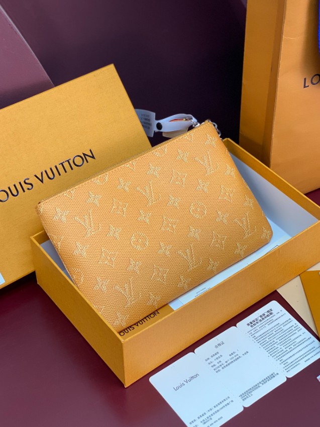 ルイ・ヴィトン モノグラム オレンジ ポーチ 2025新作 バッグ ブランド コピー 高級感仕上げ 精密ディテール 上質感ある人気クラッチ_4