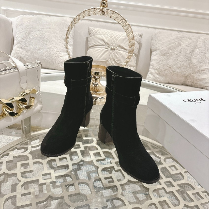 セリーヌ 2025新作 ショートブーツ 偽物 バレない再現度 高評価 本革使用 精密ディテール 安心サイト_3
