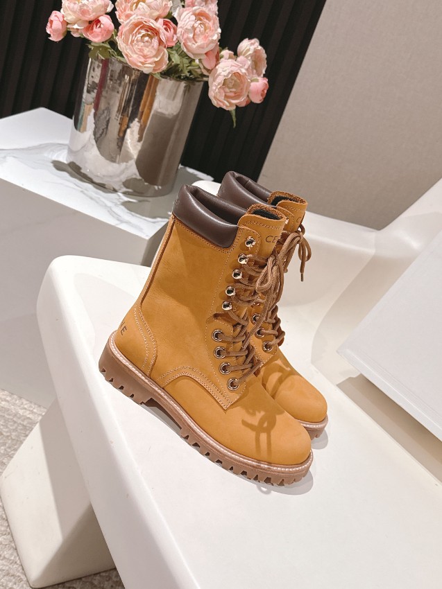 セリーヌ 定番モデル レースアップブーツ 優良サイト 高評価 本革使用 精密ディテール 安心取引_3