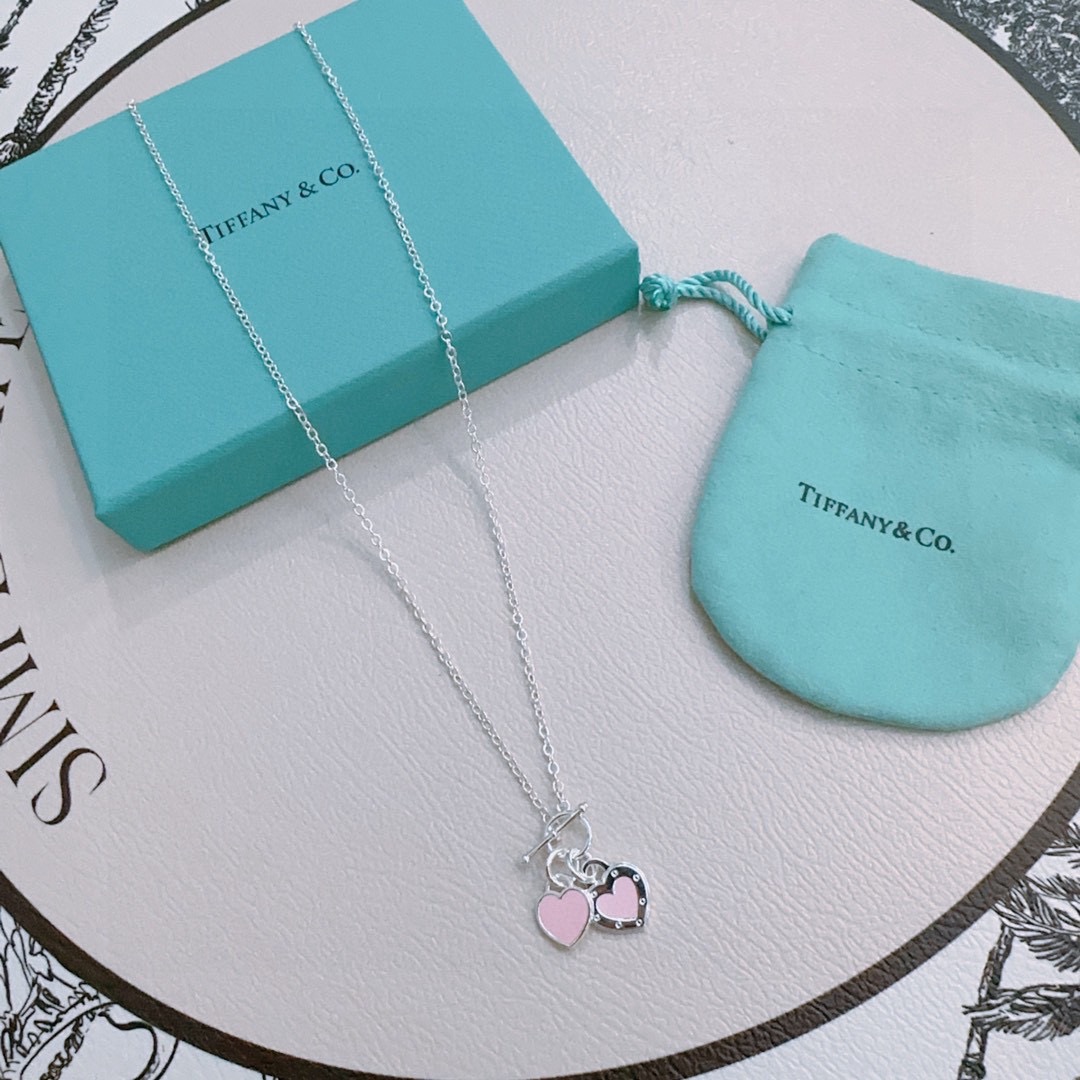 ティファニー ダブルハートチャームネックレス 定番モデル 2025新作 ブランド コピー 高再現度 高品質 精密ディテール 安心サイト_2