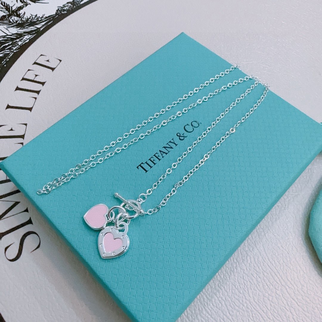 ティファニー ダブルハートチャームネックレス 定番モデル 2025新作 ブランド コピー 高再現度 高品質 精密ディテール 安心サイト_4