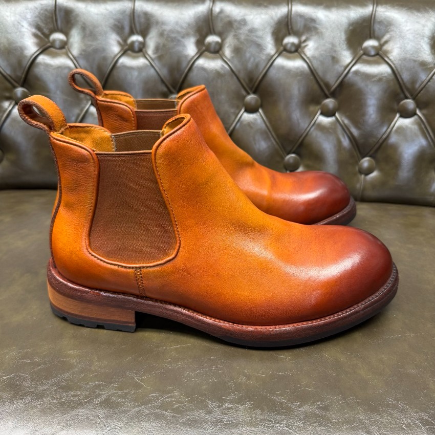 プラダ メンズ レザーチェルシーブーツ ブランド コピー 2025新作 高級感仕上げ 精密ディテール 上質感 発送保証 安心サイト_2