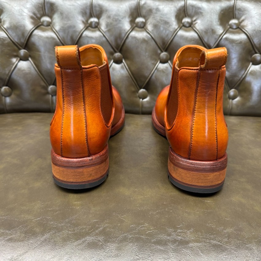 プラダ メンズ レザーチェルシーブーツ ブランド コピー 2025新作 高級感仕上げ 精密ディテール 上質感 発送保証 安心サイト_7
