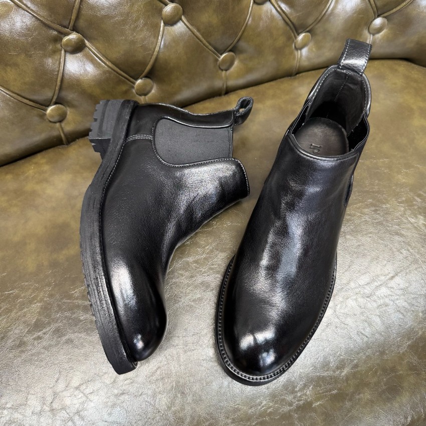 プラダ メンズ レザーチェルシーブーツ n級 2025新作 高再現度 職人技術再現 正確な刻印 上質感 高級感仕上げ 安心サイト_3