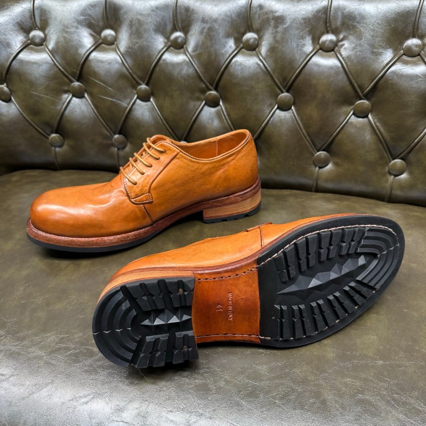 プラダ メンズ レザードレスシューズ 格安 2025新作 高再現度 精密ディテール 上質感 高級感仕上げ 職人技術再現 発送保証 安心サイト_7