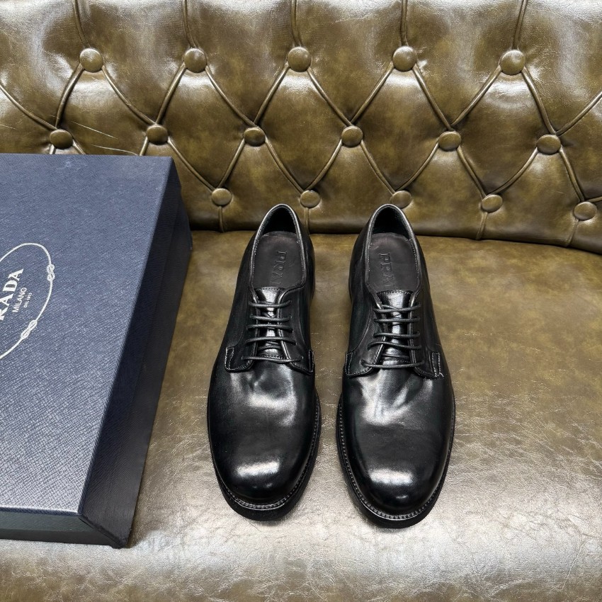 プラダ メンズ レザードレスシューズ スーパーコピー 優良サイト 2025新作 高再現度 精密ディテール 高級感仕上げ 上質感 発送保証_2