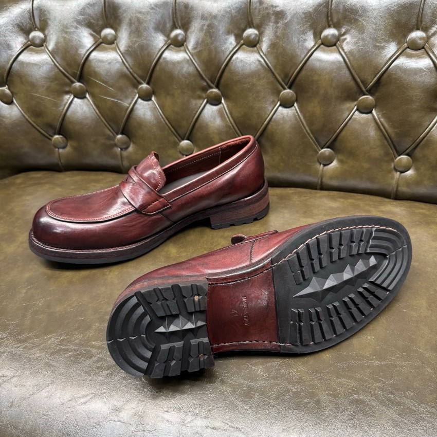 プラダ メンズ レザーローファー ブランド コピー 2025新作 高再現度 精密ディテール 上質感 高級感仕上げ 職人技術再現 発送保証_5