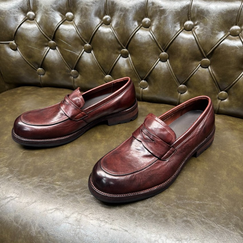 プラダ メンズ レザーローファー ブランド コピー 2025新作 高再現度 精密ディテール 上質感 高級感仕上げ 職人技術再現 発送保証_8