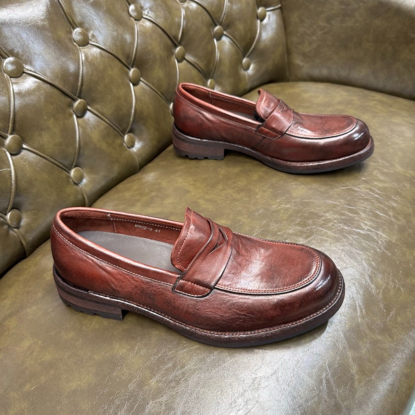 プラダ メンズ レザーローファー ブランド コピー 2025新作 高再現度 精密ディテール 上質感 高級感仕上げ 職人技術再現 発送保証_7